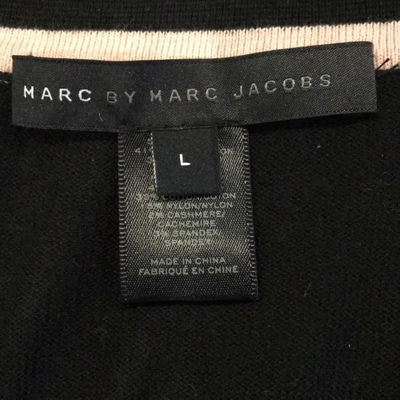 MARC BY MARC JACOBS Black Cardigan Sweater Size Large - Picture 7 of 9